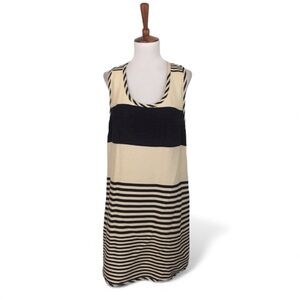 Ali Ro Striped Dress Women’s‎ 8 Scoop Neck Sleeveless Shift Relaxed